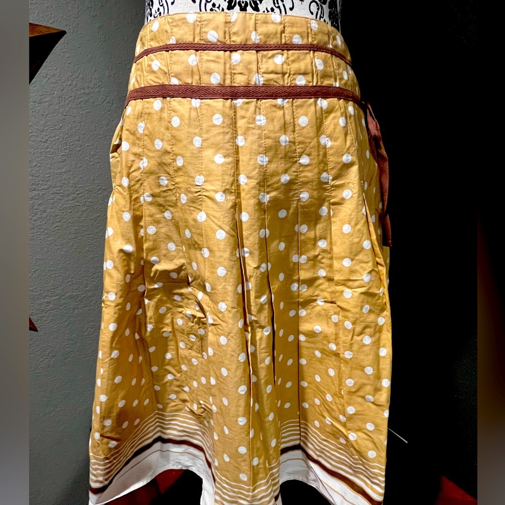 Polka-Dot Midi Skirt.
